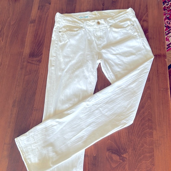 7 For All Mankind White Slimmy Jeans - Picture 1 of 9